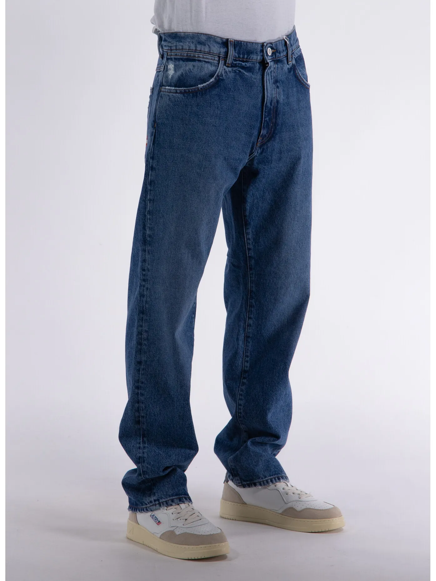     -AMISH    -JEANS JAMES DIRTY USED DENIM-