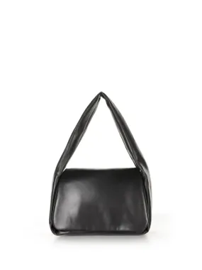 Black nappa shoulder bag