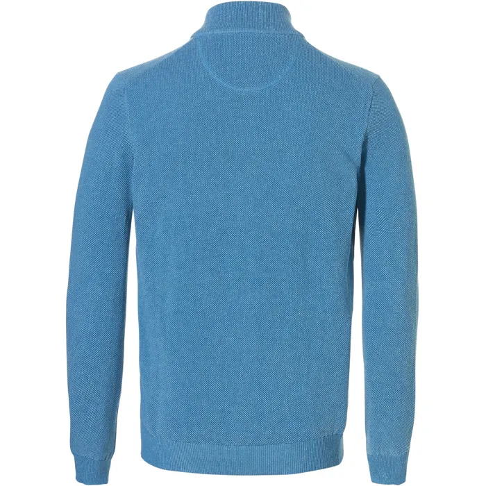 Cardigan Baileys con struttura a zip Turchese